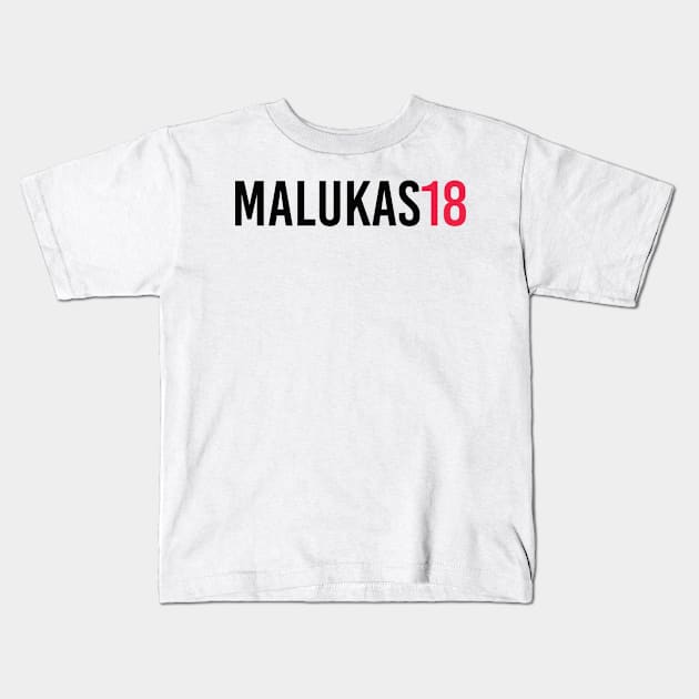 David Malukas 18 Kids T-Shirt by GreazyL